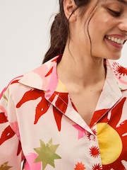 Monsoon Cream Anissa Sun Print Cotton Shirt - Image 4 of 5
