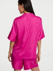 Victoria's Secret Pink Fire Snake Satin Short Pyjamas Set - Image 2 of 3