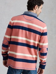 White Stuff Red Yarmouth Stripe Rugby Sweat Top - Image 2 of 6