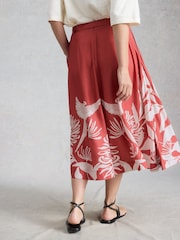 White Stuff Pink Darcie Midi Skirt - Image 2 of 6