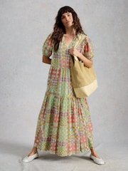 White Stuff Green Sammie Wrap Dress - Image 1 of 6