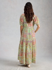 White Stuff Green Sammie Wrap Dress - Image 2 of 6