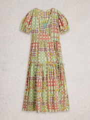 White Stuff Green Sammie Wrap Dress - Image 5 of 6