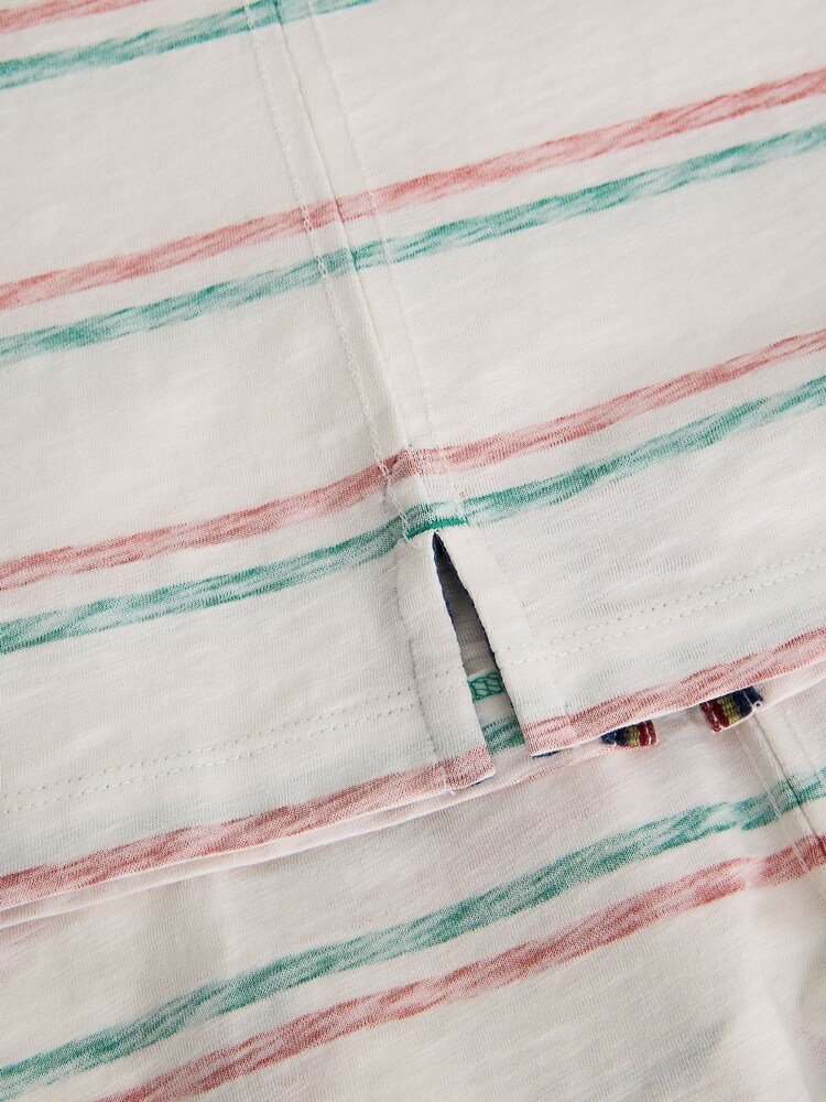 White Stuff Abersoch Reverse Stripe Short Sleeve T-Shirt - Imagen 6 de 6