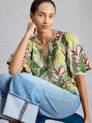 White Stuff White Bex Cotton Top - Image 1 of 6