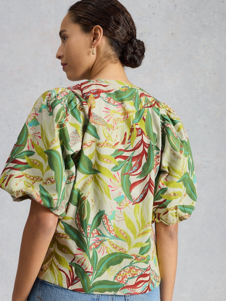 White Stuff White Bex Cotton Top - Image 2 of 6