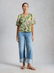 White Stuff White Bex Cotton Top - Image 3 of 6