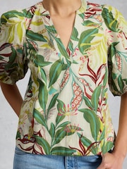 White Stuff White Bex Cotton Top - Image 4 of 6