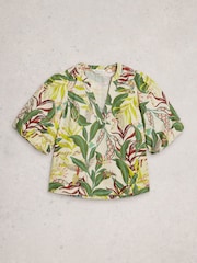 White Stuff White Bex Cotton Top - Image 5 of 6