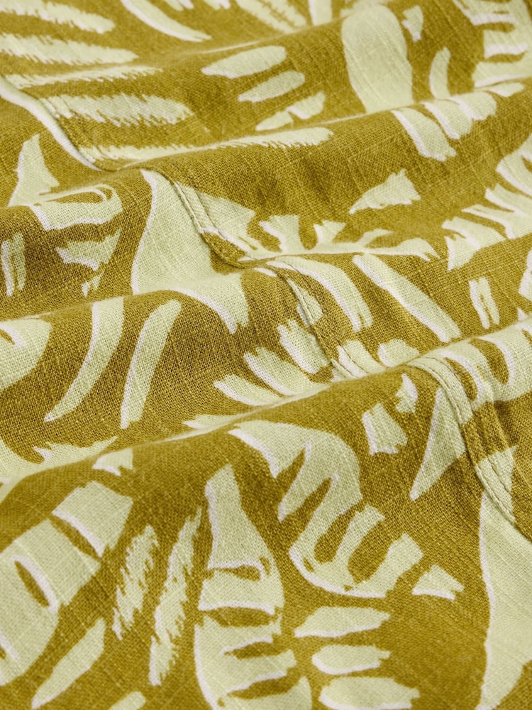 White Stuff Green Bree Linen Blend Top - Image 6 of 6