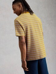White Stuff Yellow Harrington Stripe T-Shirt - Image 2 of 6