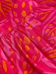 White Stuff Pink Abigail Midi Skirt - Image 5 of 6