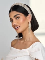 Jon Richard Gold Plated Statement Crystal Headband - Imagen 1 de 3