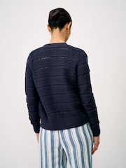 Crew Clothing Long Sleeve Cotton Cardigan - Εικόνα 2 του 5