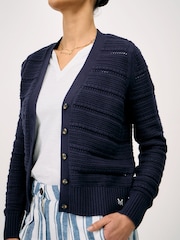 Crew Clothing Long Sleeve Cotton Cardigan - Εικόνα 4 του 5