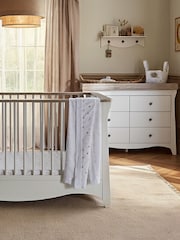 Cuddleco White/Ash 2 Piece Clara Luxe Nursery Furniture Set - Image 1 of 2