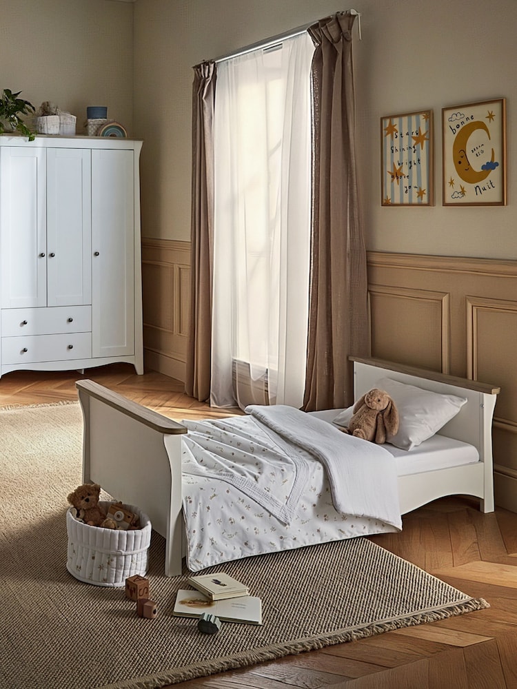 Cuddleco White/Ash 2 Piece Clara Luxe Nursery Furniture Set - Image 2 of 2 Cuddleco White/Ash 2 Piece Clara Luxe Nursery Furniture Set - Image 2 of 2