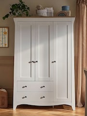 Cuddleco White/Ash Clara Triple Wardrobe - Image 1 of 7