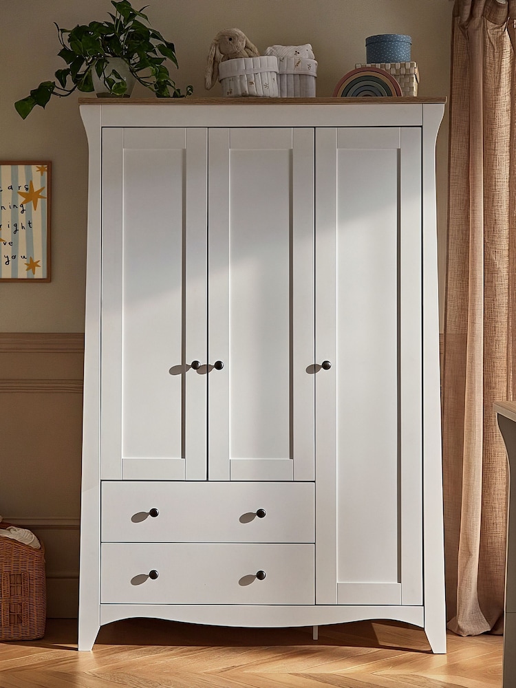 Cuddleco White/Ash Clara Triple Wardrobe - Image 1 of 7 Cuddleco White/Ash Clara Triple Wardrobe - Image 1 of 7