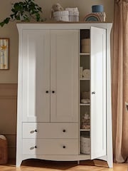 Cuddleco White/Ash Clara Triple Wardrobe - Image 2 of 7