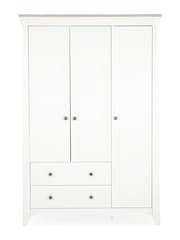 Cuddleco White/Ash Clara Triple Wardrobe - Image 7 of 7