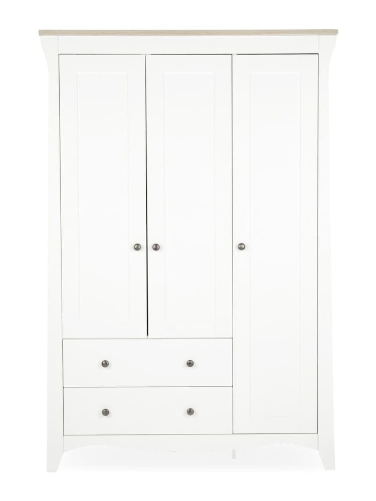 Cuddleco White/Ash Clara Triple Wardrobe - Image 7 of 7 Cuddleco White/Ash Clara Triple Wardrobe - Image 7 of 7
