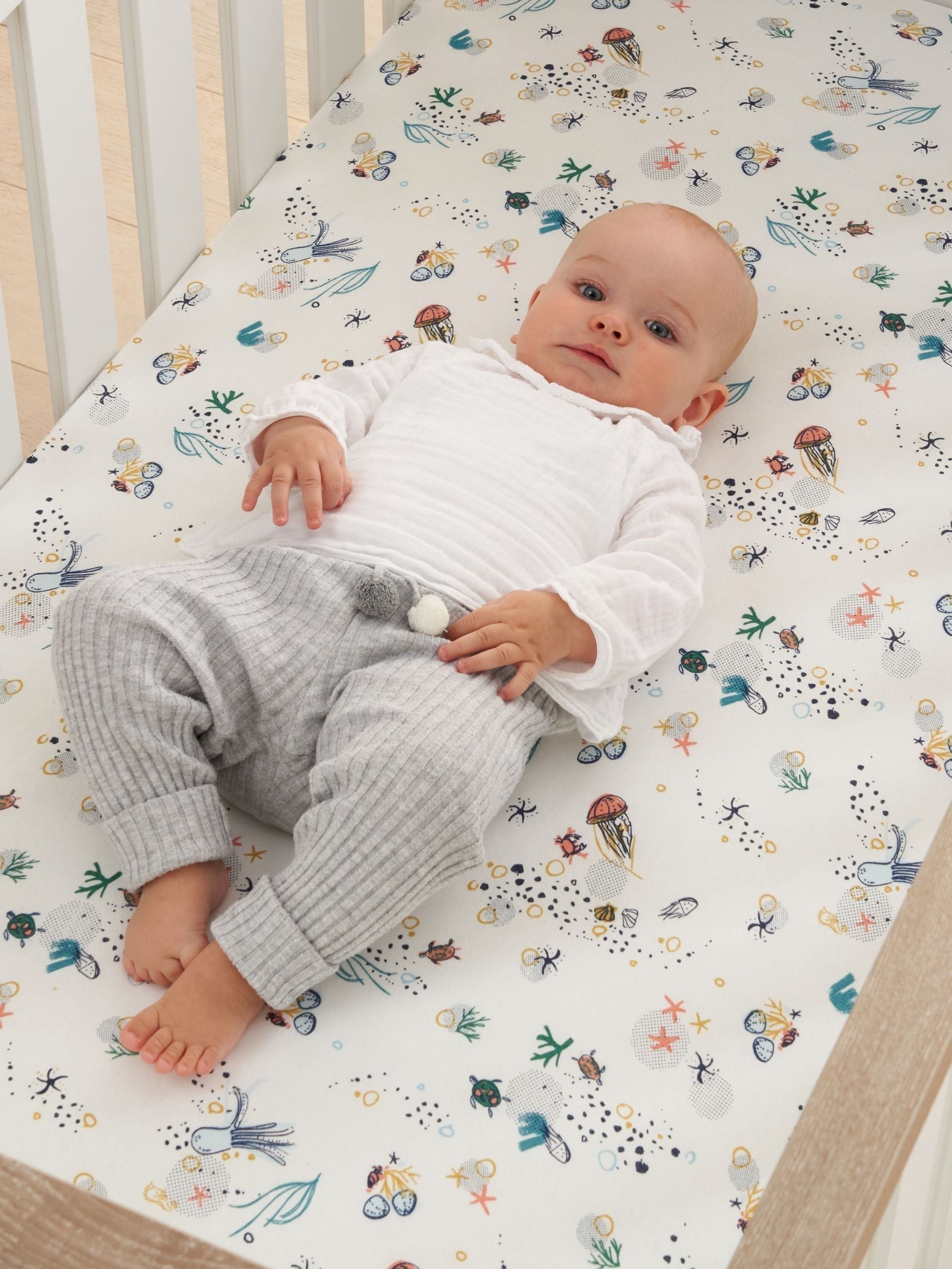 George Multi Tutti Bambini Our Planet Cot Fitted Sheets - Pack Of 2 - Image 3