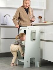 Tutti Bambini Teal Blue Helping Hands Montessori Toddler Learning Tower High Chair - Image 3 of 6