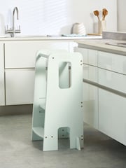 Tutti Bambini Teal Blue Helping Hands Montessori Toddler Learning Tower High Chair - Image 4 of 6