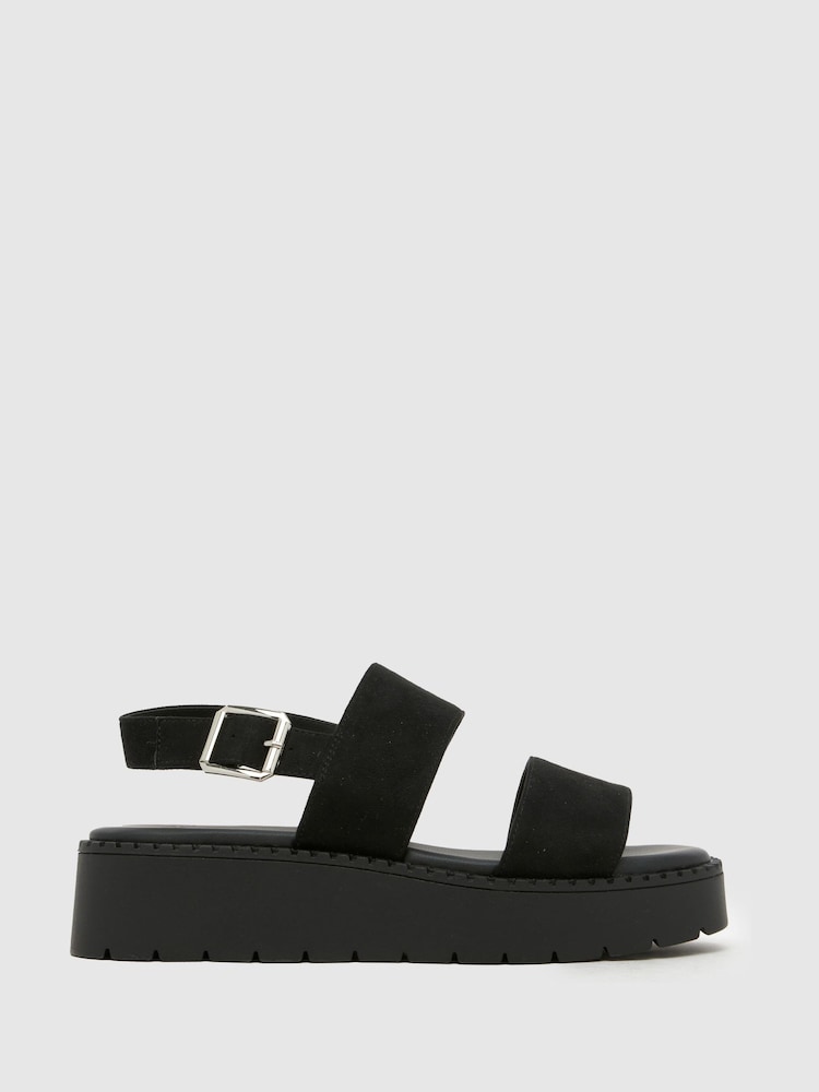 Schuh Black WF Tuscany Chunky Sandals - Image 1 of 4