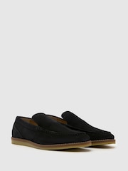 Schuh Blue Risk Suede Loafers - Image 2 of 4