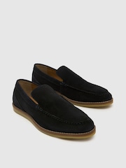 Schuh Blue Risk Suede Loafers - Image 3 of 4