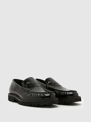 Schuh Black Rudy Leather Loafers - Image 2 of 4