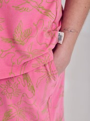 Chelsea Peers Pink Fiesta Graphic Print Cami Short Pyjamas Set - Image 6 of 6