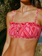 Chelsea Peers Shirred Starfish Print Bikini Top - Obraz 2 z 6