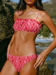 Chelsea Peers Shirred Starfish Print Bikini Top - Obraz 4 z 6