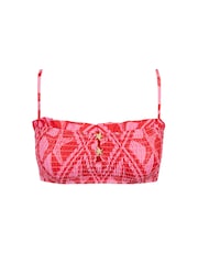 Chelsea Peers Shirred Starfish Print Bikini Top - Obraz 5 z 6