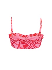 Chelsea Peers Shirred Starfish Print Bikini Top - Obraz 6 z 6