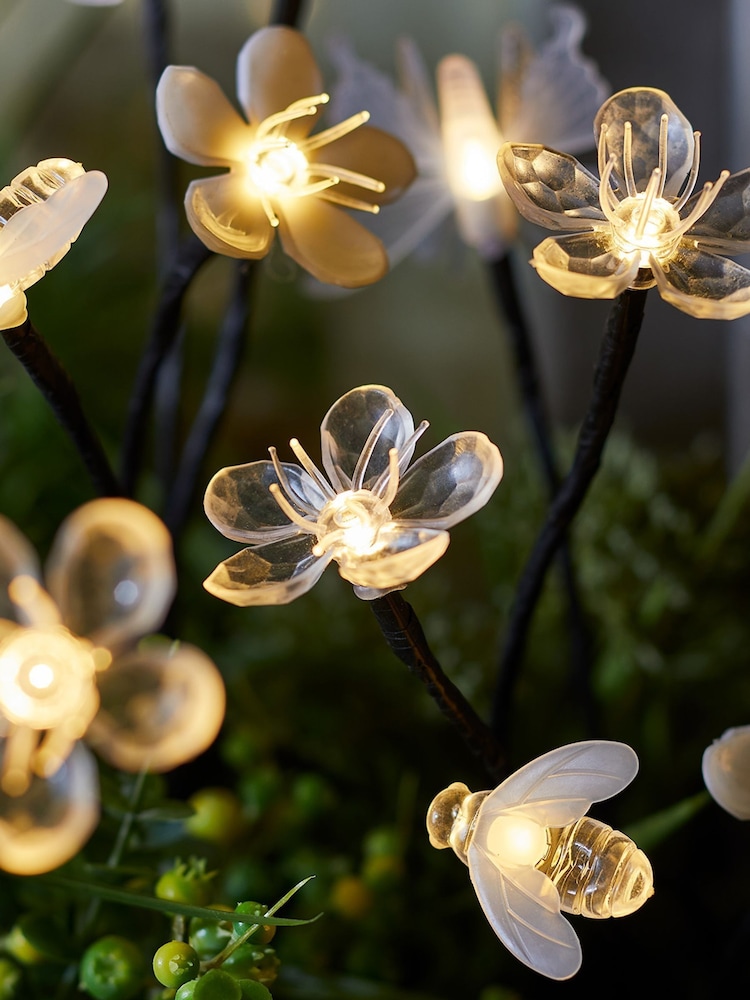 Lights4fun Multi Warm White Solar Flower/Bee/Butterfly Stakes - Image 2 of 2 Lights4fun Multi Warm White Solar Flower/Bee/Butterfly Stakes - Image 2 of 2