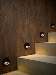 Lights4fun 4 Pack Black Mini Solar Fence / Step light - Image 1 of 4