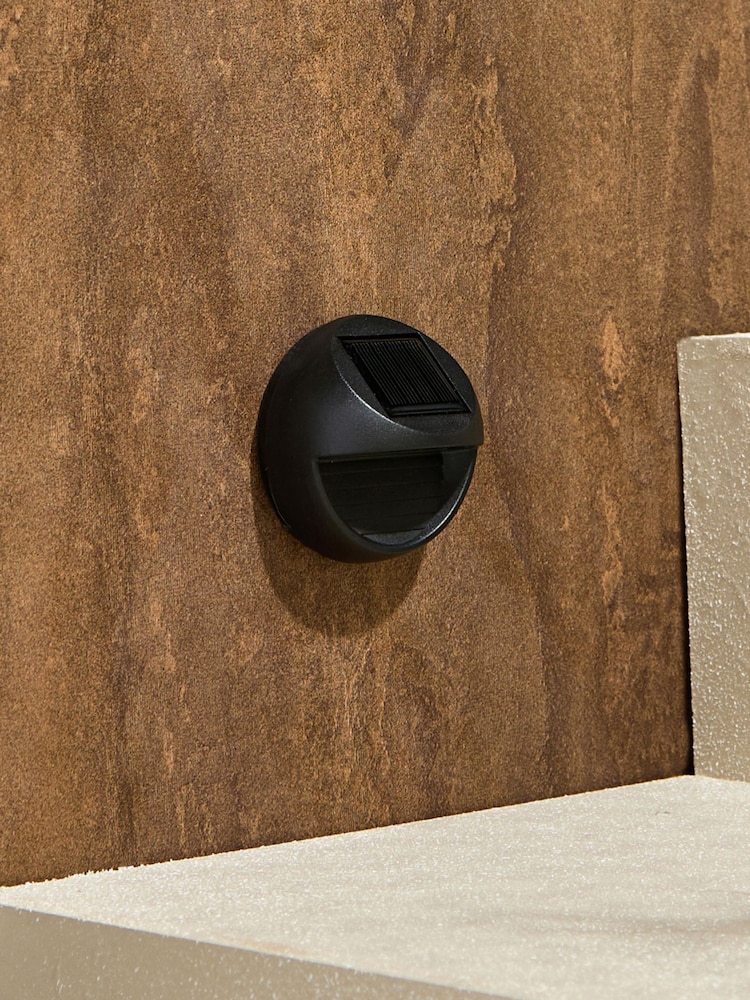 Lights4fun 4 Pack Black Mini Solar Fence / Step light - Image 4 of 4