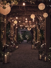 Lights4fun White 3 Cloud White Miami Solar Lanterns - Image 2 of 6