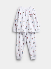 JoJo Maman Bébé White Paddington Jersey Pyjamas - Image 1 of 6