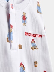 JoJo Maman Bébé White Paddington Jersey Pyjamas - Image 6 of 6