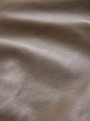 CERENE Wren Khaki Green Real Leather Funnel Neck Jacket - Image 11 of 12
