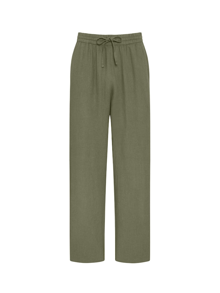 Chelsea Peers Green Linen Blend Trousers - Image 5 of 5
