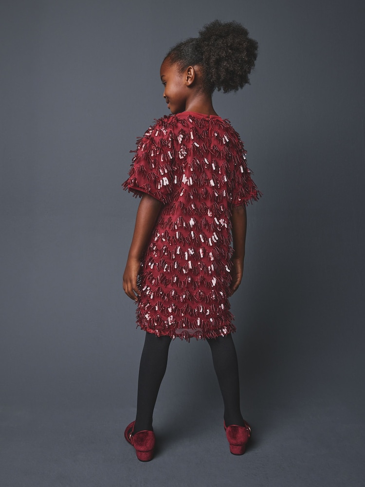 Red Tassel Dress (3-16yrs) - Image 2 of 8