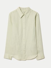 Jigsaw Green Classic Linen Shirt - Image 5 of 5