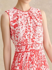 Hobbs Red Petite Maddie Dress - Image 2 of 5