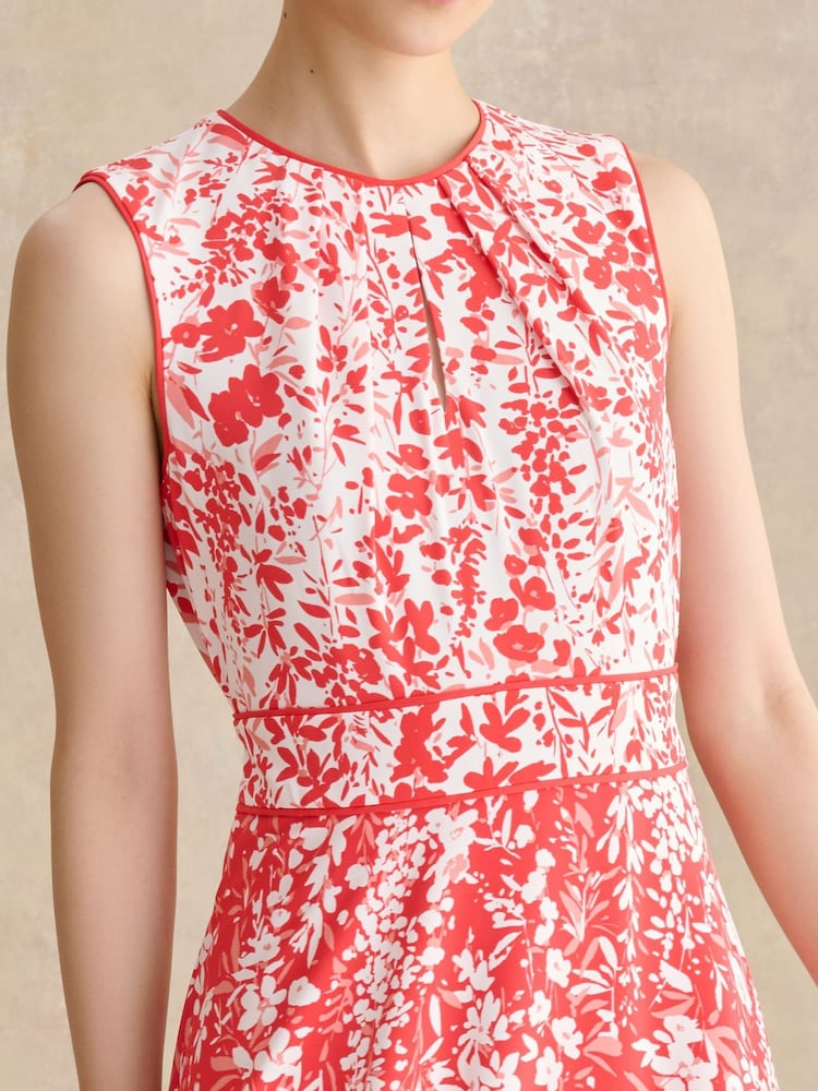 Hobbs Red Petite Maddie Dress - Image 2 of 5